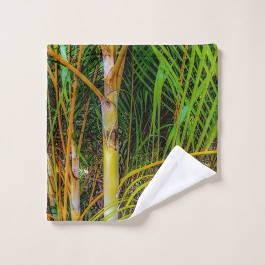 Perdu dans les palmiers d'Areca (Gant de toilette)