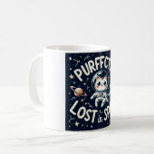 Perdu pure dans l'espace Cute Cat Astronaut Mug (Devant gauche)