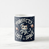 Perdu pure dans l'espace Cute Cat Astronaut Mug (Centre)