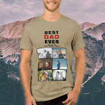 Père avec enfants et famille papa 6 Photo Collage<br><div class="desc">Meilleur papa père avec Enfants et Famille Papa 6 T-shirt Collage photo. Collage de 6 photos, nom du père avec un doux message et nom des enfants. Ajoutez vos 6 photos de famille préférées. Bon sang et un cadeau pour l'anniversaire, la fête des pères ou Noël pour un père, un...</div>