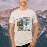 Père avec enfants et famille papa 6 Photo Collage<br><div class="desc">Meilleur papa père avec Enfants et Famille Papa 6 T-shirt Collage photo. Collage de 6 photos. Ajoutez vos 6 photos de famille préférées. Bon sang et un cadeau pour l'anniversaire,  la fête des pères ou Noël pour un père,  un nouveau père ou un grand-père.</div>