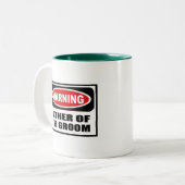 PÈRE d'avertissement de la tasse de MARIÉ (Devant gauche)