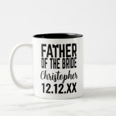 Père de la mariée Mariage Parent Mug (Gauche)