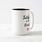 Père de la mariée mug Blanc et noir (Devant droit)