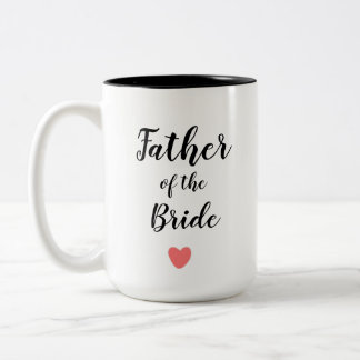 Père de la mariée mug Blanc et noir