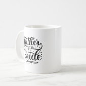 Père de la mariée Mug typographique (Devant gauche)