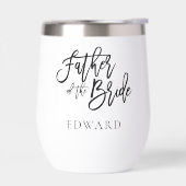 Père de la mariée Nom cadeau Black Calligraphy (Gauche)