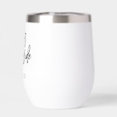 Père de la mariée Nom cadeau Black Calligraphy (Arrière)