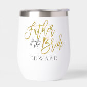 Père de la mariée Nom cadeau Gold & Black (Gauche)