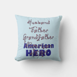 Père de mari perlé HéroCarré Coussin