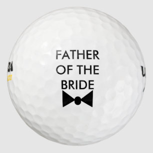 Père des balles de golf de la mariée