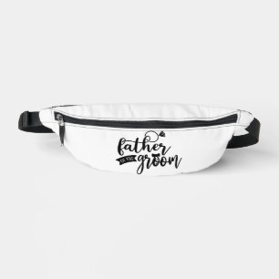 Père du Groom Texte noir sur le pack Fanny Blanc