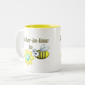 Père en droit d'être deux Tone de café Mug (Devant gauche)