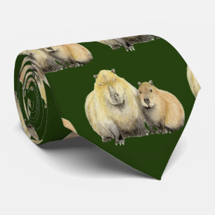 Père et bébé Cravate Capybara