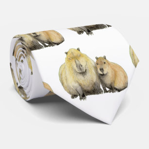 Père et bébé Cravate Capybara