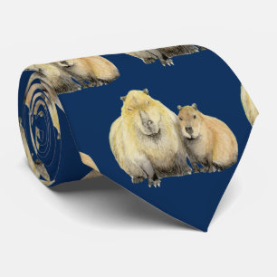 Père et bébé Cravate Capybara