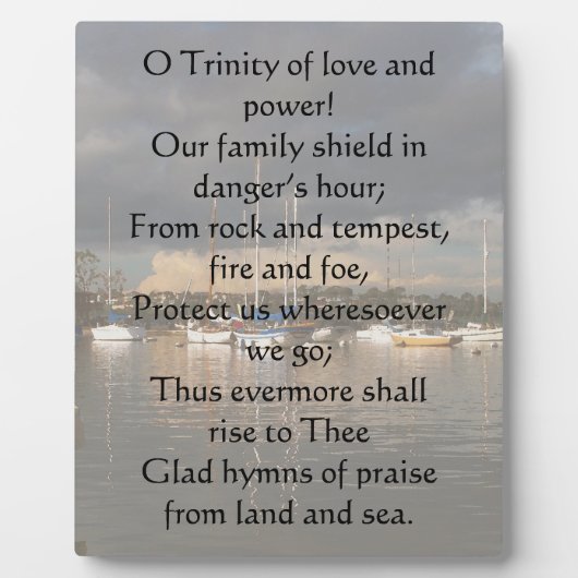 Père éternel fort pour sauver Plaque (Devant)