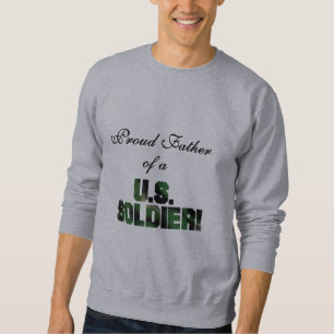 Père fier des T-shirts et des cadeaux d'un soldat