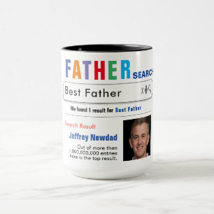 Père Funny Custom Meilleure recherche Cadeau Mug