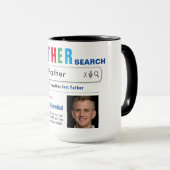 Père Funny Custom Meilleure recherche Cadeau Mug (Devant droit)