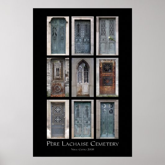 Père Lachaise Cemetery Crypt Print (Voorkant)