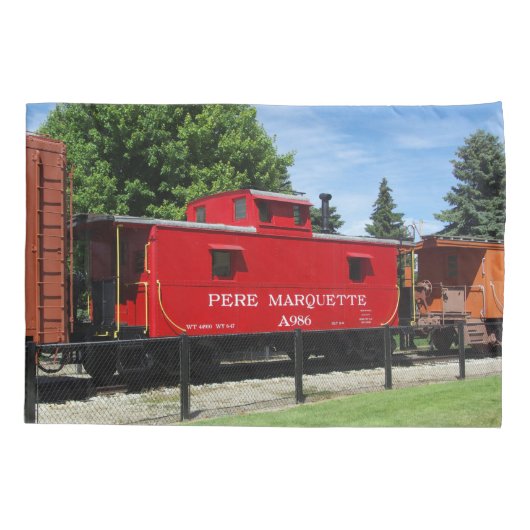 Pere Marquette Caboose A986 kussen hoesje Kussensloop (Achterkant)