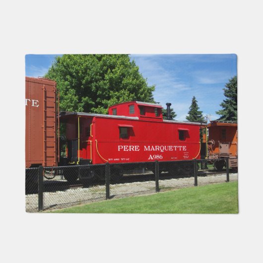 Pere Marquette caboose deur mat (Voorkant)