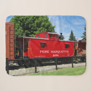 Pere Marquette caboose sherpa deken