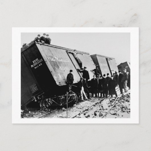 Pere Marquette Railway Freight Wreck Briefkaart (Voorkant)
