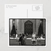 Père Noël à la carte postale de la cathédrale de (Devant / Derrière)