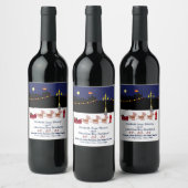 Père Noël À Madrid Étiquette Vin De Noël (Bouteilles)