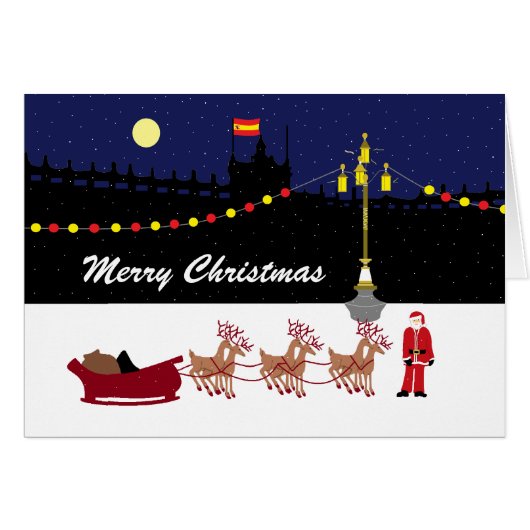 Père Noël à Madrid Noël (Devant horizontal)