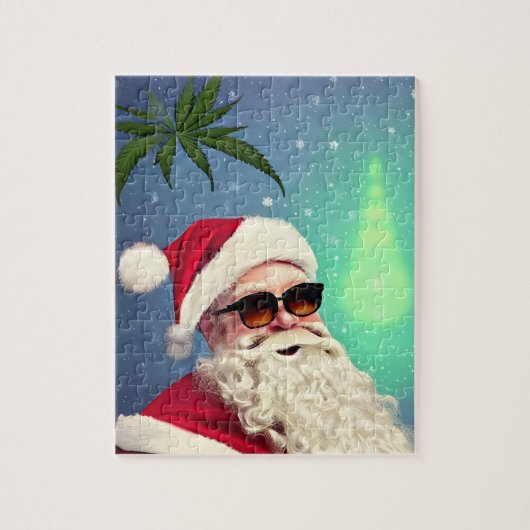 Père Noël a un Plante sur son esprit Jigsaw Puzzle (Vertical)