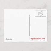 Père Noël à Vegas jouer machines à sous Carte post (Dos)