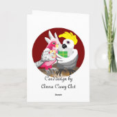 Père Noël à venir - Carte de Noël australienne (Dos)