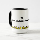 Père Noël Accroche Radio Christmas Mug (Devant gauche)