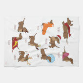 Père Noël aide à préparer une serviette de thé de (Horizontal)