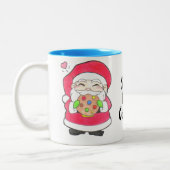Père Noël aime les cookies Mug (Gauche)