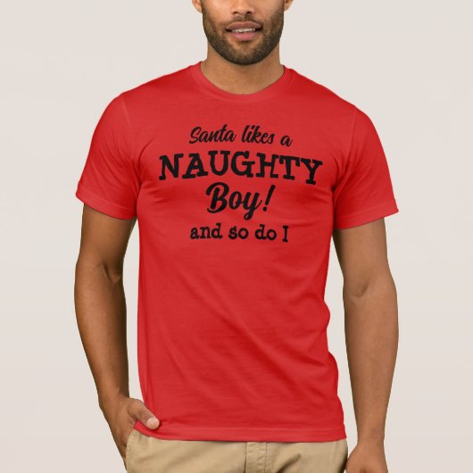 Père Noël aime un coquin LGBTQ+ T-shirt de Noël (Devant)