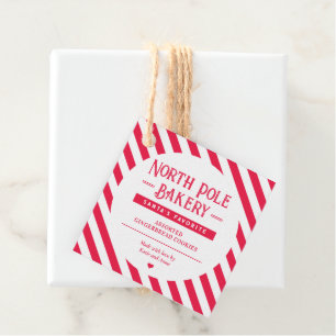 Père Noël Approuvé Maison de Noël Étiquette de cad