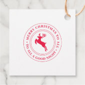 Père Noël Approuvé Maison de Noël Étiquette de cad (Dos)