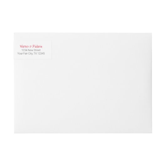 Père Noël Armadillo Wraparound Étiquette de adress (Devant)