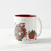 Père Noël Atelier de vacances Mug (Devant droit)