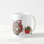 Père Noël Atelier de vacances Mug (Devant droit)