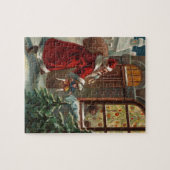 Père Noël au puzzle de la porte (Horizontal)