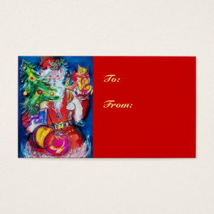 PÈRE NOËL AVEC ARBRE DE NOËL ET CADEAUX