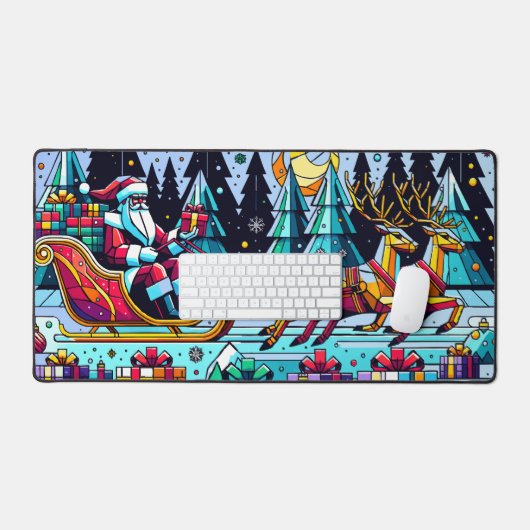 Père Noël avec cadeaux de Noël (Clavier et souris)