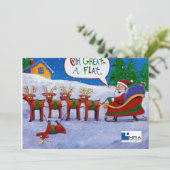 Père Noël avec carte Reindeer (Debout devant)