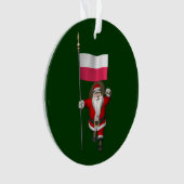 Père Noël Avec Drapeau De Pologne (devant)