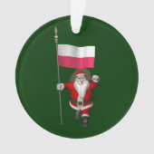 Père Noël Avec Drapeau De Pologne (devant)